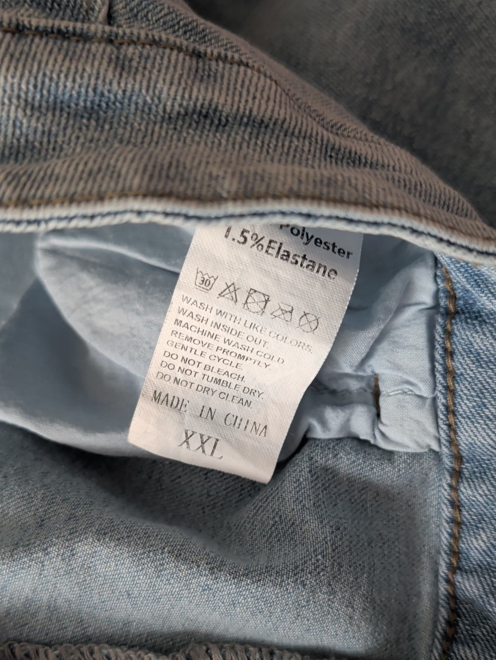 Light Blue Distressed Women’s Jeans - Picture 7 of 13